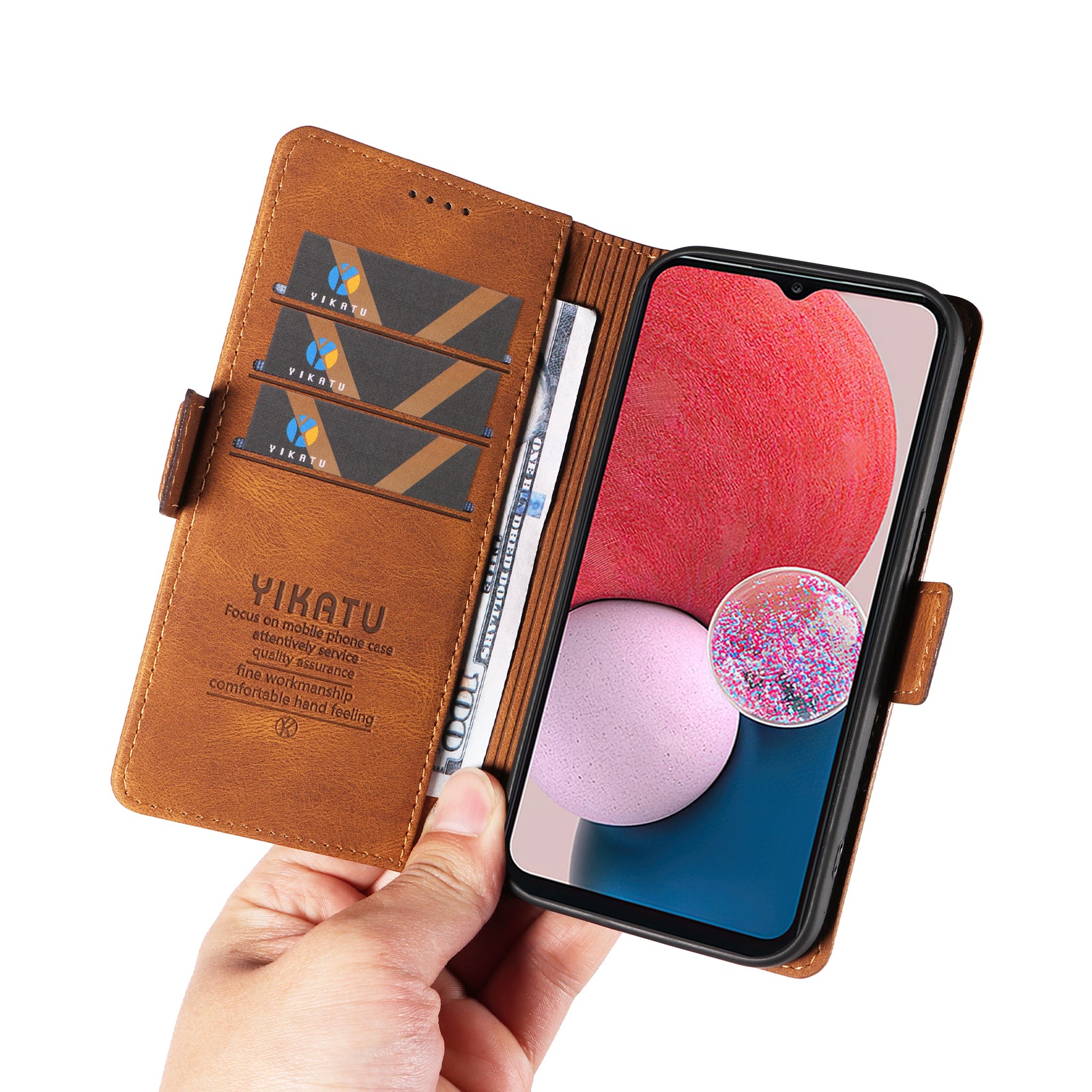 YIKATU YK-005 For Samsung Galaxy A53 5G Leather Cover Skin-touch Phone Case Wallet Stand Shell YIKATU YK-005 For Samsung Galaxy A53 5G Leather Cover Skin-touch Phone Case Wallet Stand Shell